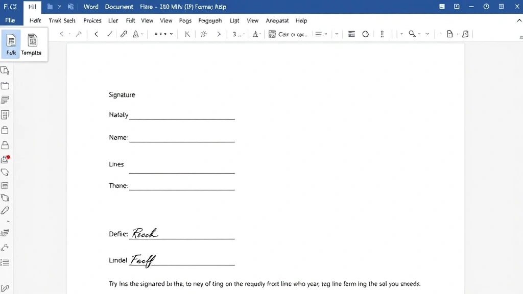 how to add a line in word