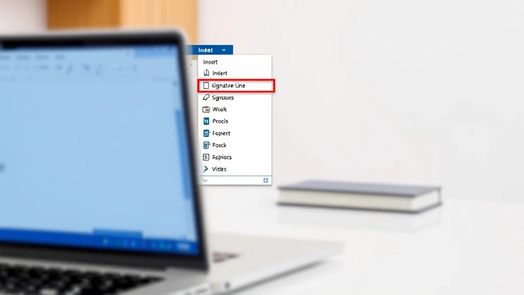 how to add signature in word