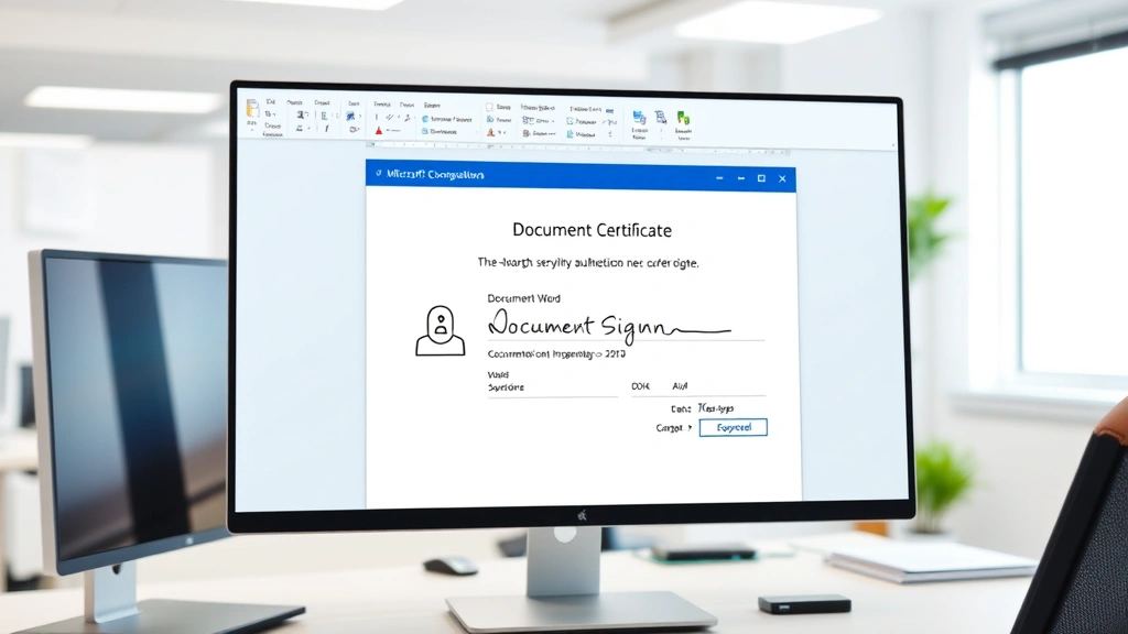 how to add signature in word