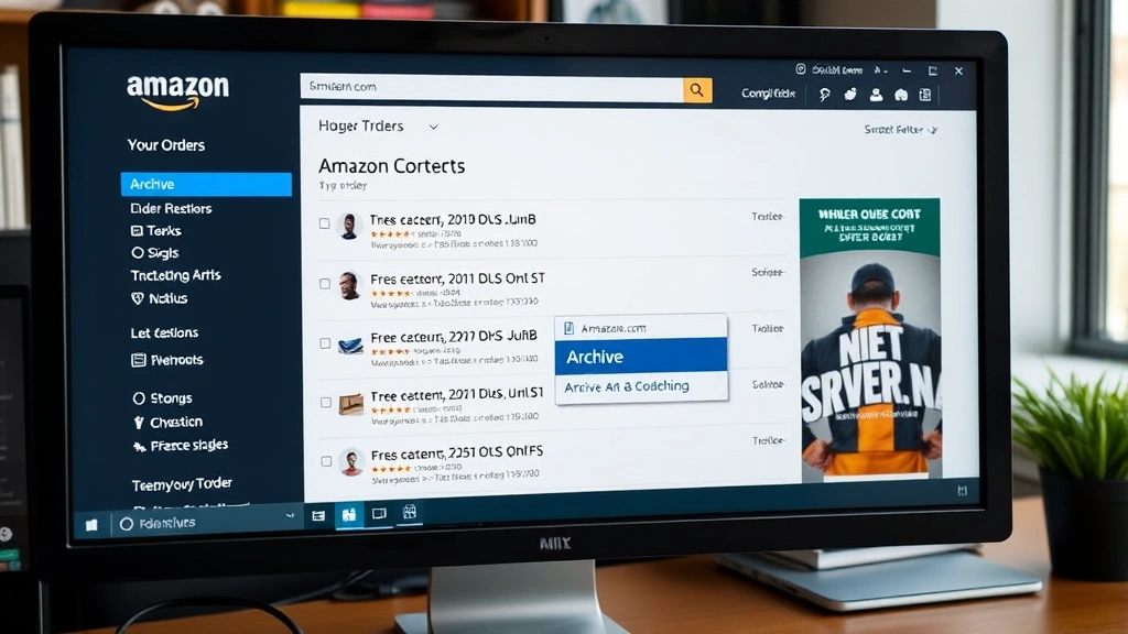 how to archive an amazon order