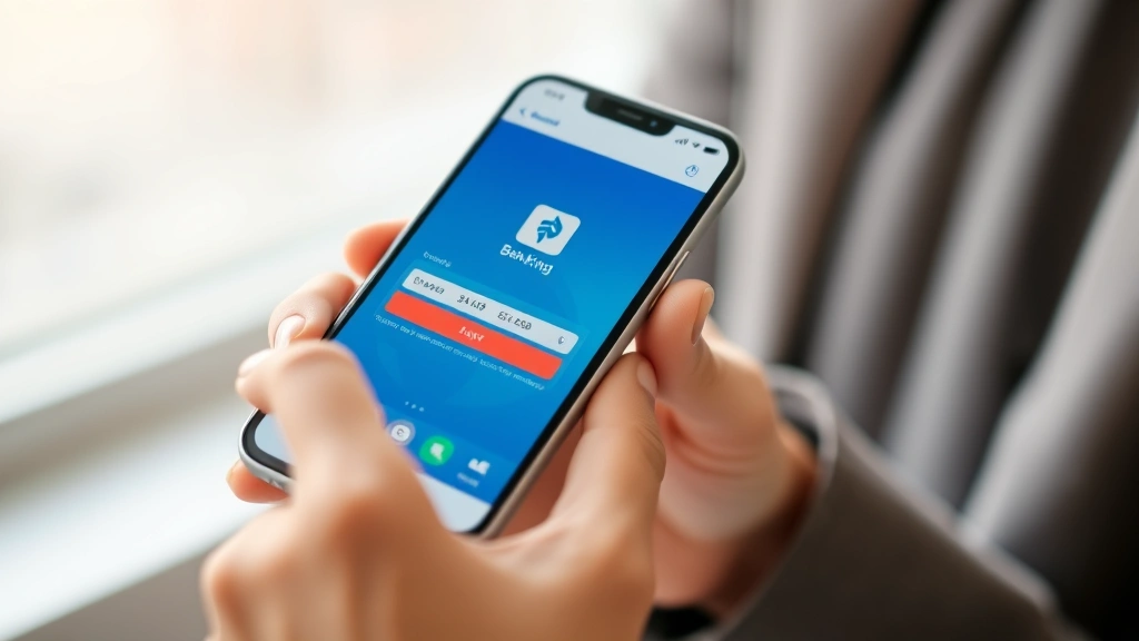 how to cancel a zelle payment - Close-up of hands holding a smartphone with a banking app open