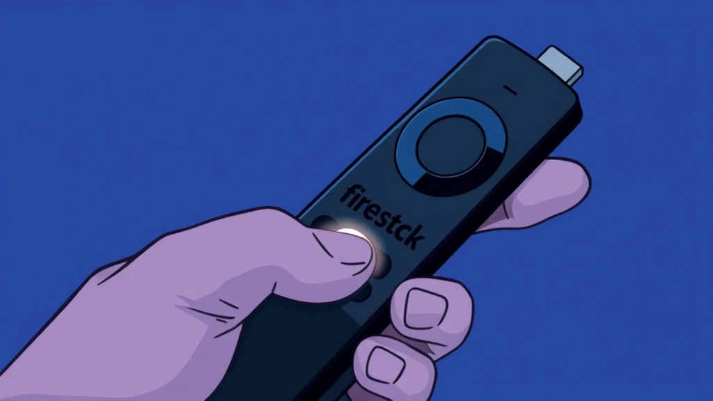 how to connect firestick remote - Illustration of a hand holding a Firestick remote with the Home button highlight