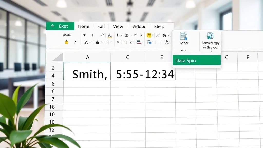how to divide an excel cell - A close-up view of an Excel spreadsheet showing a single cell containing comma-s