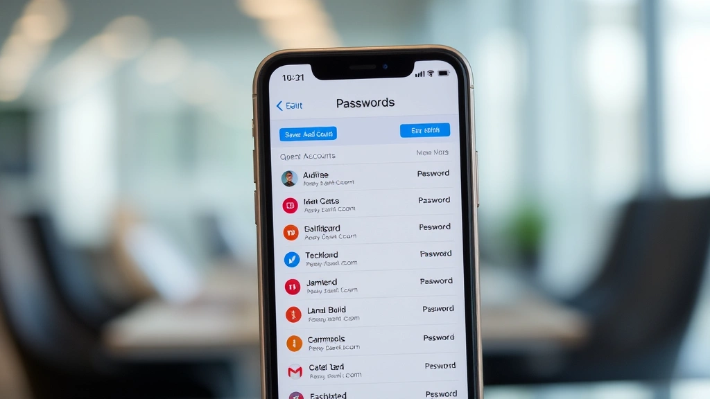 how to find saved passwords on iphone