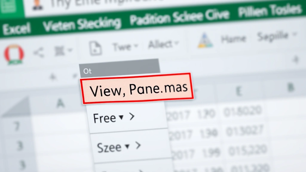 how to freeze a row in excel