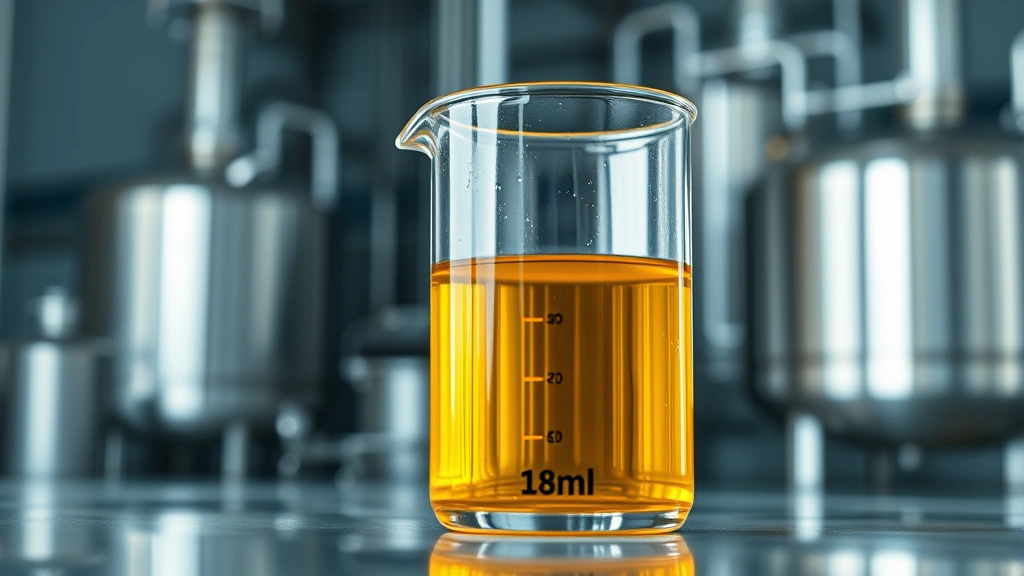 how to get high quality pal oil - Photorealistic close-up of golden-amber refined palm oil in a clear glass beaker