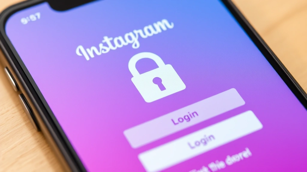 how to hack instagram - A close-up of a smartphone screen showing an Instagram login page with a padlock