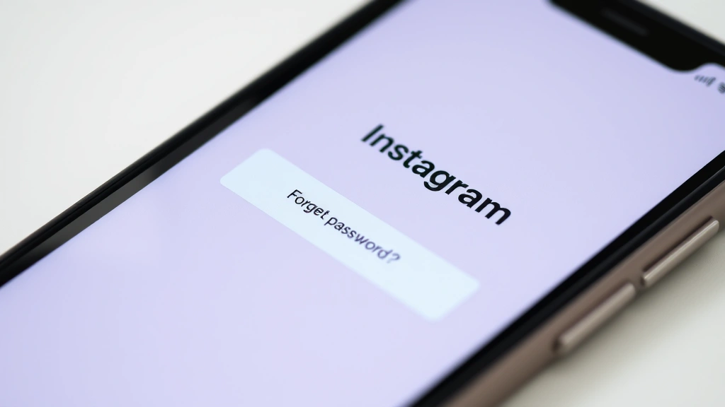how to hack instagram - Close-up of a smartphone screen showing the Instagram login page with the 'Forgo