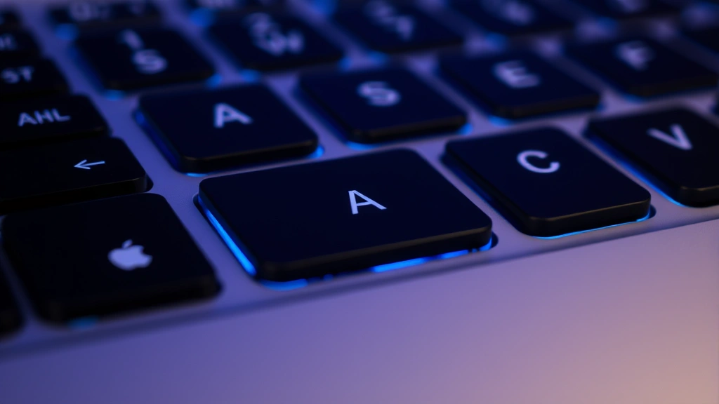 how to highlight all mac - A close-up photograph of a Mac keyboard with the Command key and A key highlight