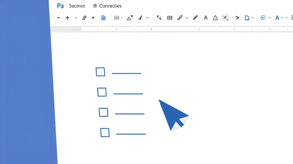 how to insert checkbox in word - Clean illustration of a Word document page showing various checkbox styles and o
