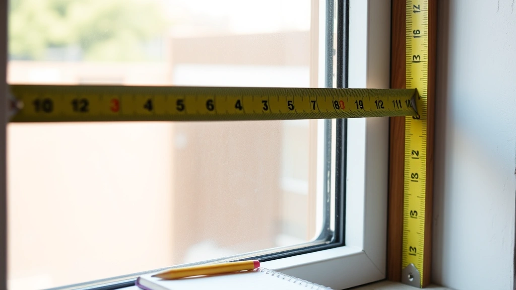 how to measure windows - Close-up of a tape measure extended horizontally across an interior window frame