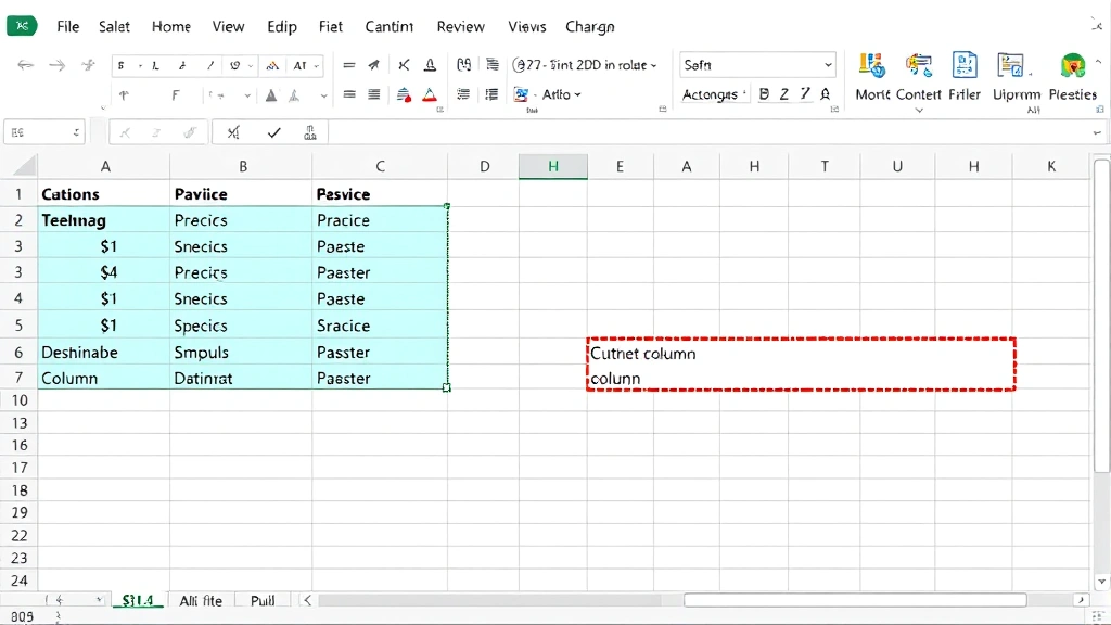 how to move columns in excel