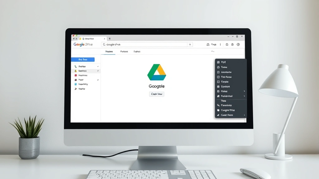 how to open a pdf in google docs - Photorealistic image of a computer screen showing Google Drive interface with a