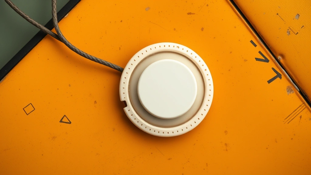 how to open airtag - Close-up overhead view of an AirTag with the white plastic side up