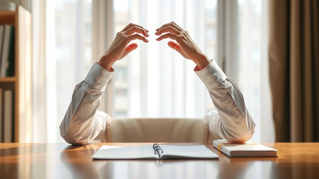 how to recall an email -
Photorealistic image of a person sitting at a desk with both hands on head in a