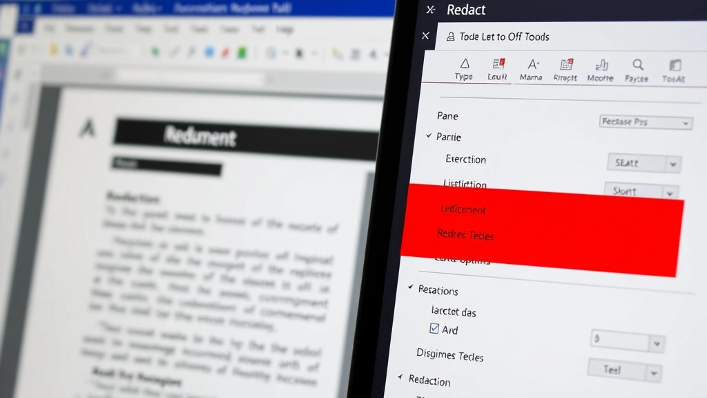 how to redact in adobe - Close-up of a computer screen displaying Adobe Acrobat Pro DC with the Redact to