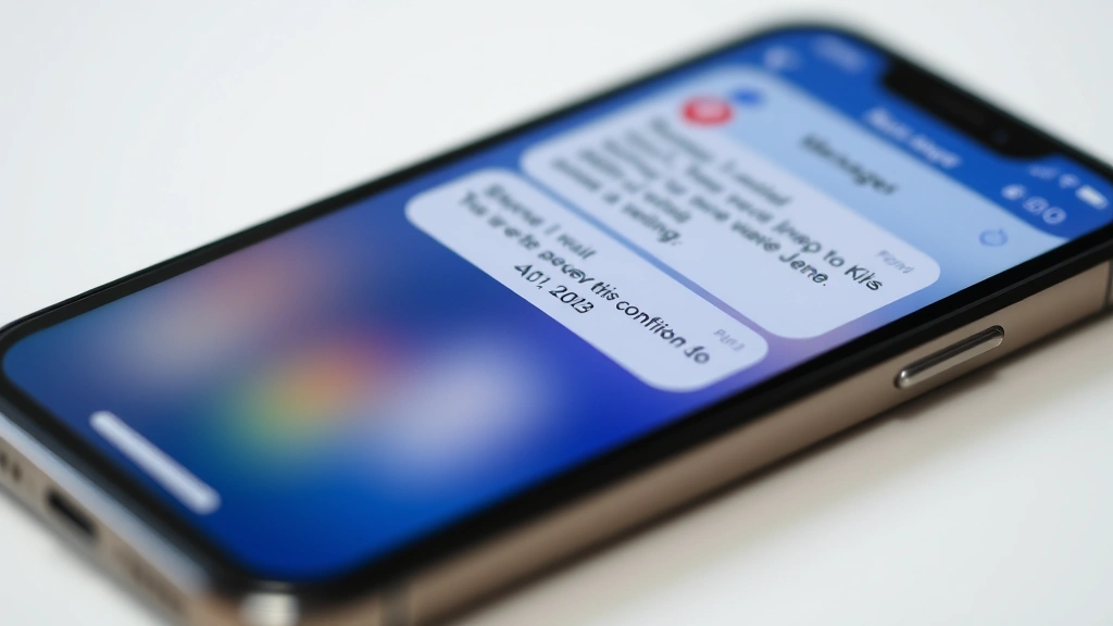how to see blocked messages on iphone - Close-up of an iPhone screen showing the Messages app with a conversation thread