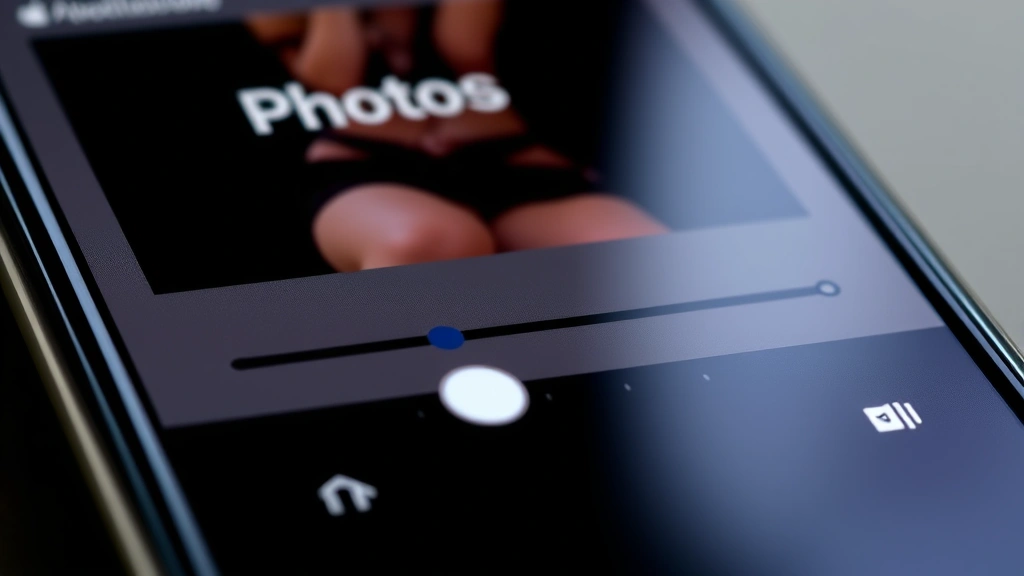how to speed up video on iphone - Close-up of an iPhone screen showing the Photos app with a video selected and th