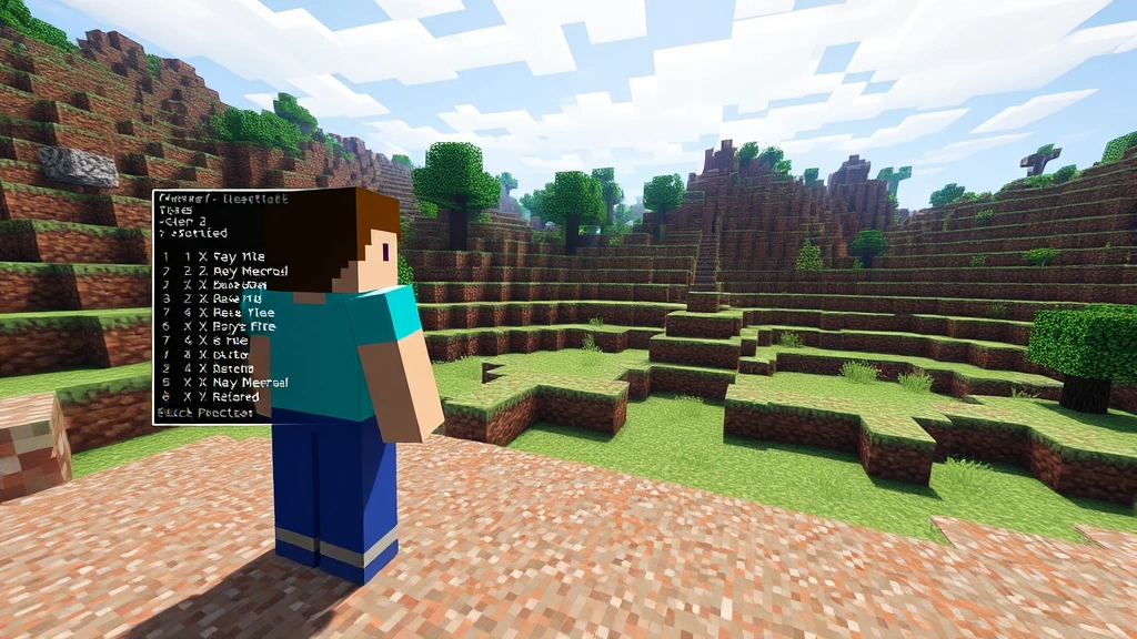 how to teleport to coordinates in minecraft - Minecraft player standing in a blocky landscape with F3 debug screen visible in