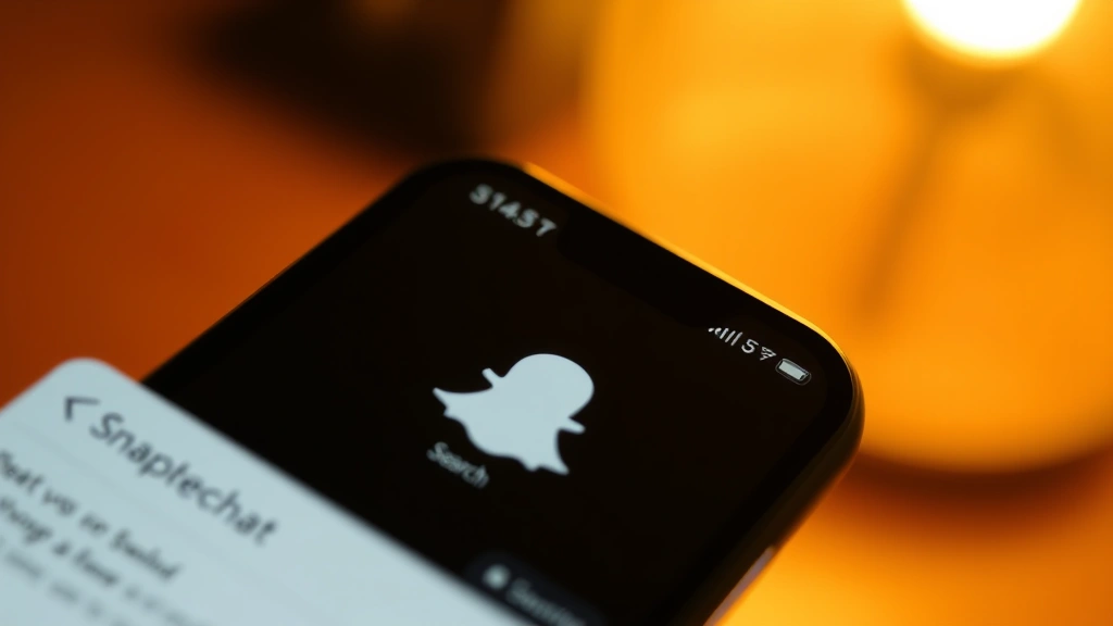 how to tell if someone blocked you on snapchat - Close-up of a smartphone screen showing Snapchat app with search interface, slig