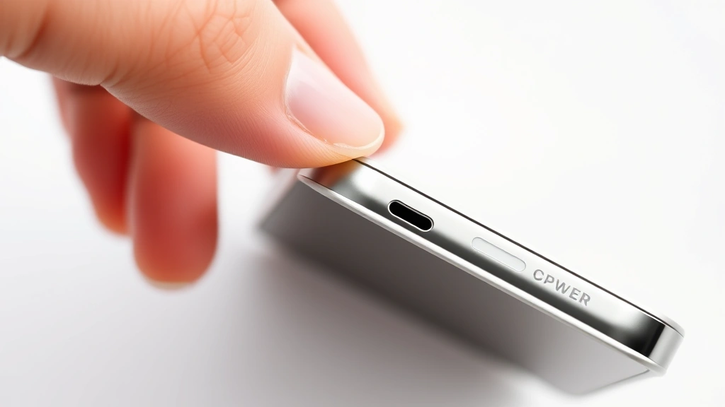 how to turn off iphone 15 - Close-up of iPhone 15 right side showing the power/side button and volume button