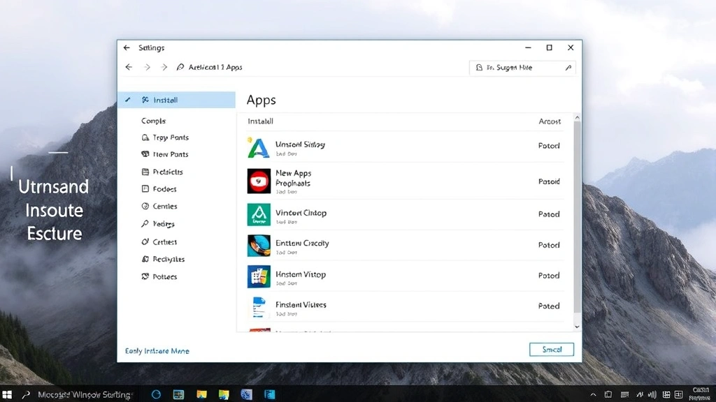 how to uninstall mcafee - A Windows Settings window open to the Apps section, showing a list of installed