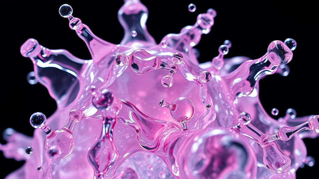 adrenal cocktail recipe -
sharp focus on crystal structure and liquid movement