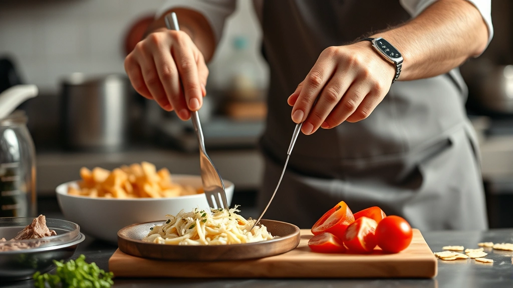 air fried tofu recipe -
professional food preparation photography
