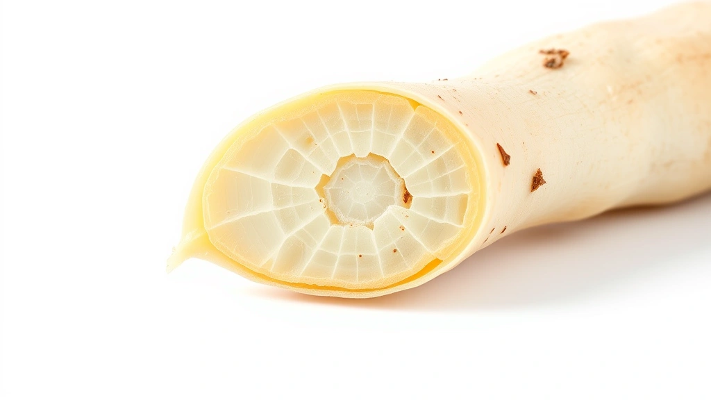 alabama white sauce recipe -
Photorealistic close-up macro shot of prepared horseradish root cross-section s