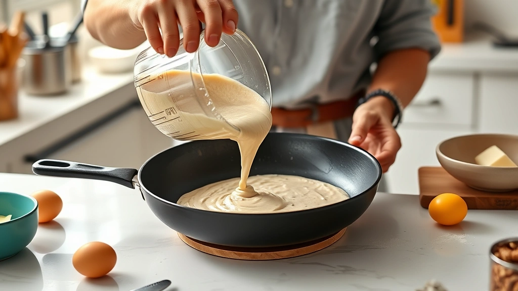 almond flour tortilla recipe -
Photorealistic hands working in a bright kitchen workshop, pouring almond flour