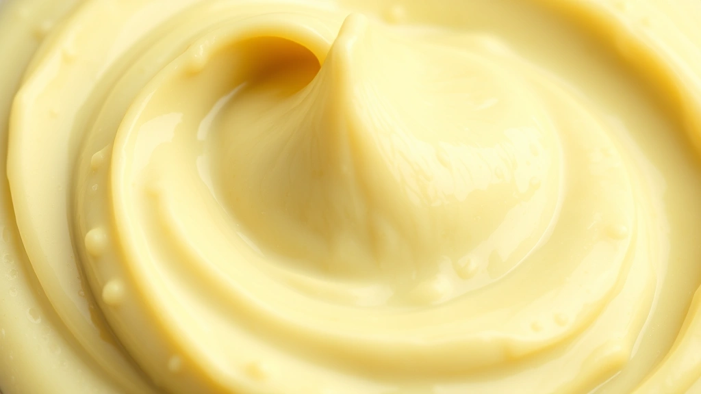 avocado mayo recipe -
photorealistic close-up macro of creamy avocado mayo texture, sharp focus on sm