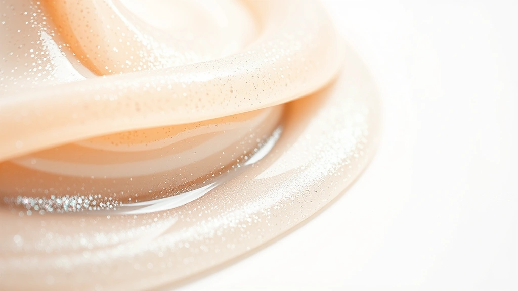 best slime recipe -
Photorealistic macro close-up of slime texture showing polymer chains and glitt