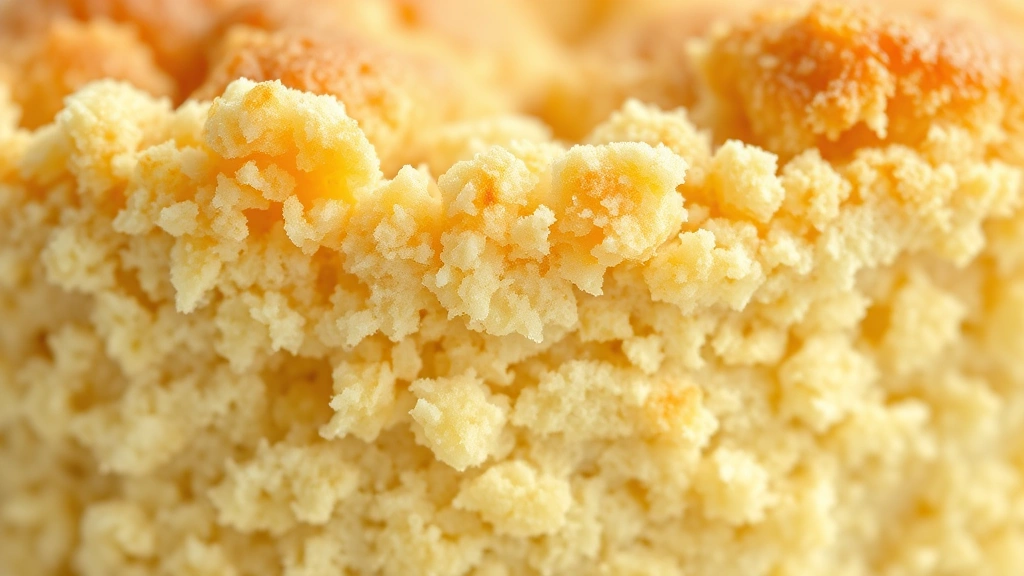 betty crocker recipes -
Photorealistic close-up macro photography of cake crumb texture showing perfect