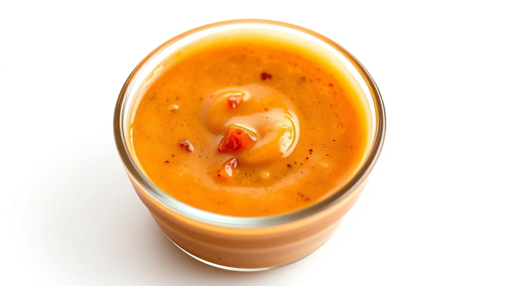 big mac bowl recipe -
Photorealistic close-up macro photography of the Big Mac sauce in a small glass