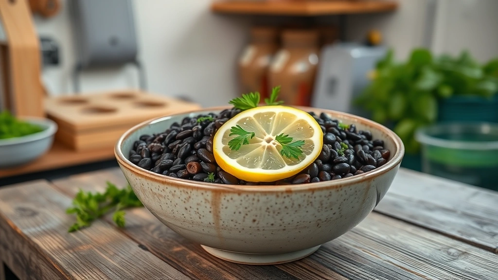 black lentil recipe tutorial photo 0