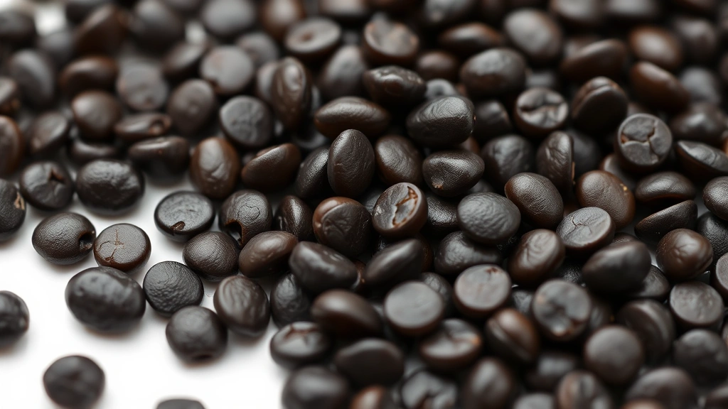black lentil recipe -
Photorealistic close-up macro photography of individual cooked black lentils sh