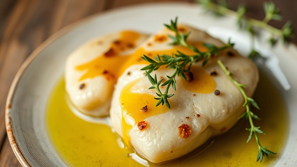 butter beans recipe -
garnished with fresh thyme and a drizzle of olive oil
