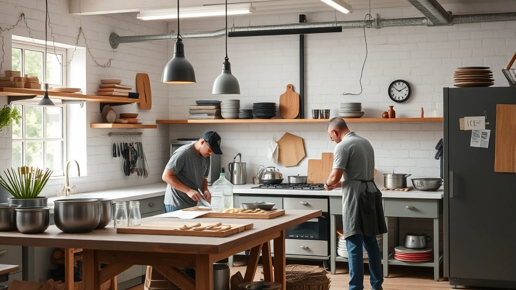 butter beans recipe -
workshop kitchen setting
