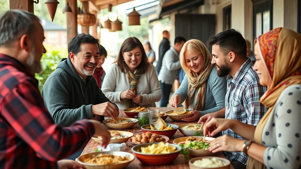 cajun boil recipe -
showing the communal eating experience

