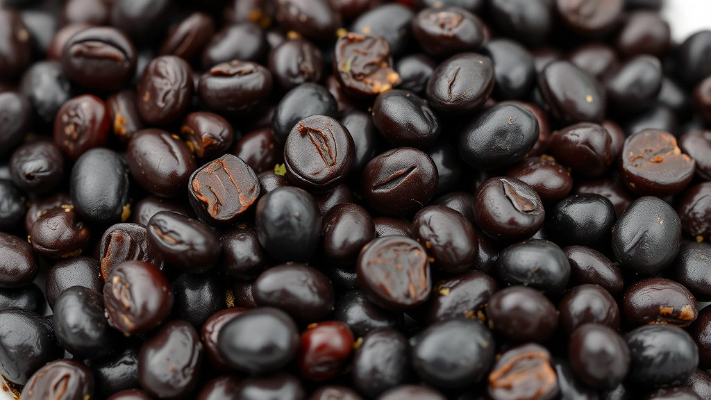 canned black beans recipe -
Photorealistic close-up macro shot of perfectly cooked black beans with visible
