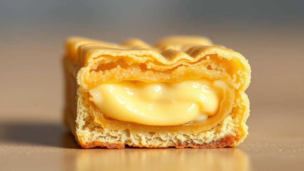 chess bars recipe -
Photorealistic close-up macro photography of a single chess bar cross-section s