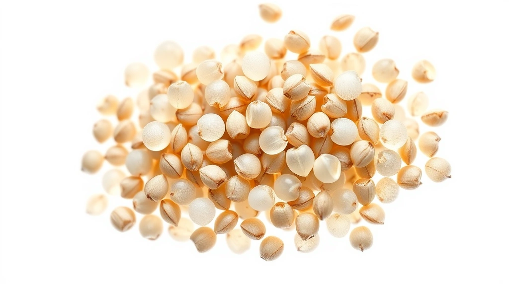 chia seed water recipe -
photorealistic close-up macro of hydrated chia seeds in water showing gel coati