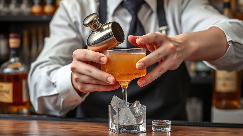 cognac cocktail recipes -
Photorealistic hands expertly shaking a cocktail in a professional cocktail sha