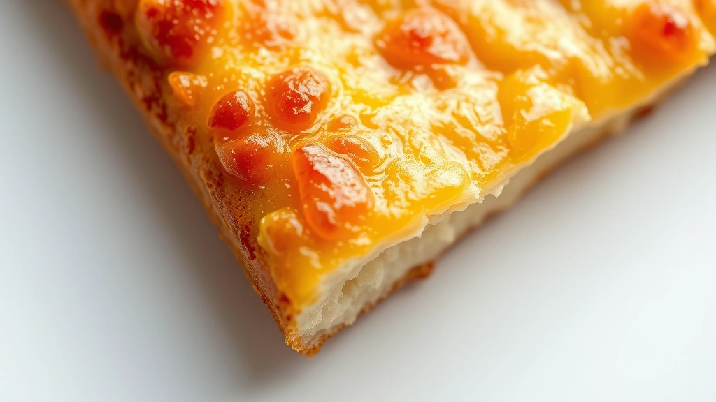 detroit style pizza recipe -
Photorealistic close-up macro photography of crispy caramelized cheese frico ed