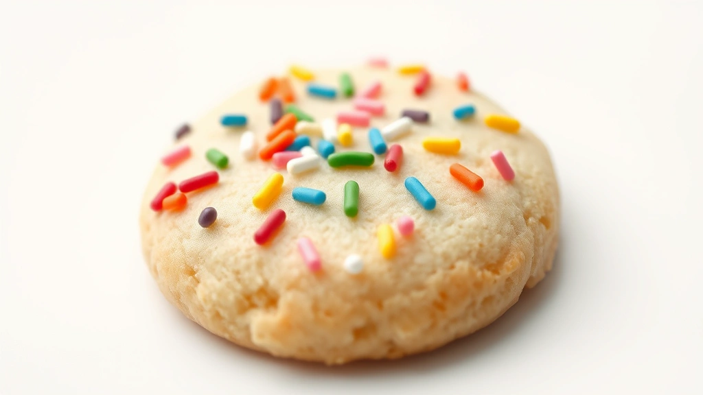 easy bake oven recipes -
Photorealistic close-up macro shot of decorated sugar cookie with colorful icin