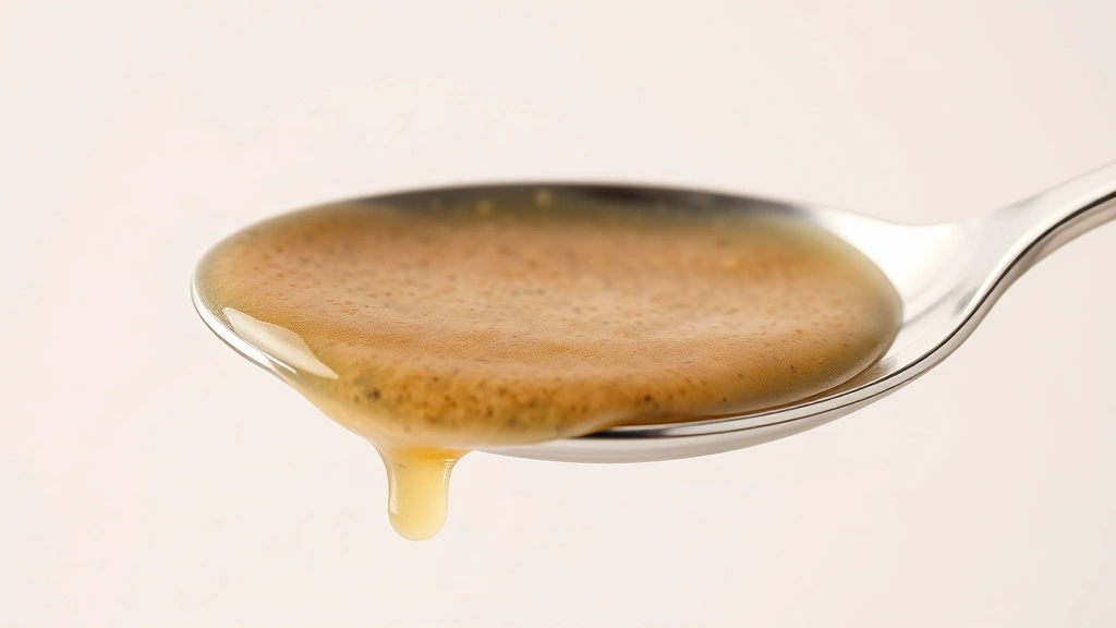 eel sauce recipe -
Photorealistic close-up macro photography of eel sauce coating the back of a st