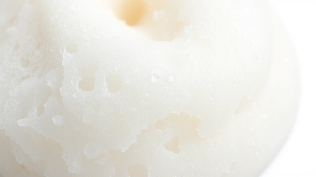 fluffy slime recipe -
Photorealistic close-up macro photography of fluffy slime texture showing air p