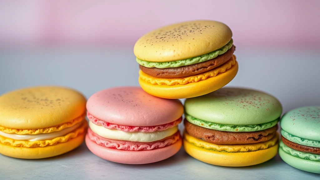 french dessert recipes -
colorful macarons