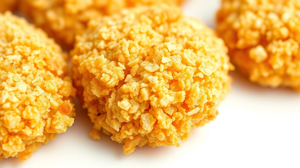 fried oysters recipe -
Photorealistic close-up macro photography of golden fried oyster coating textur