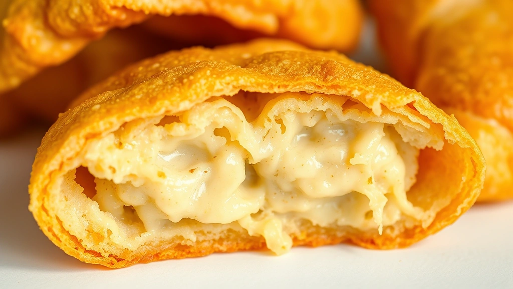 frying saucer recipe -
photorealistic close-up macro photography of crispy fried flying saucer cross-s